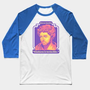 Marcus Aurelius Portrait and Quote Baseball T-Shirt